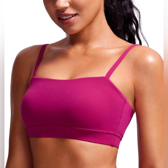 Butterluxe Adjustable Spaghetti Thin Strap Sports Bra - Picture 1 of 6